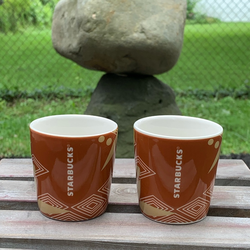 🤩 Mug Sale! 2 Starbucks 3 Ounce Coffee Taster Cups EUC